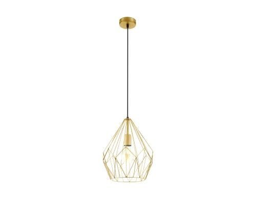 EGLO CARLTON Hängeleuchte goldfarben Trend & Vintage / exkl. 1x E27 60W