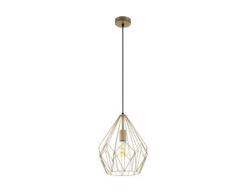 EGLO CARLTON Hängeleuchte orangegold Trend & Vintage / exkl. 1x E27 60W