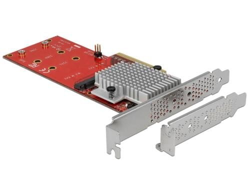 DeLock PCI-Ex8 Karte, NVMe für 2x M2 Key-M SSD