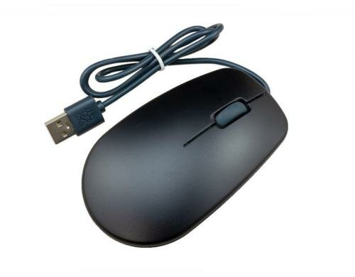 Raspberry Pi Maus schwarz/grau