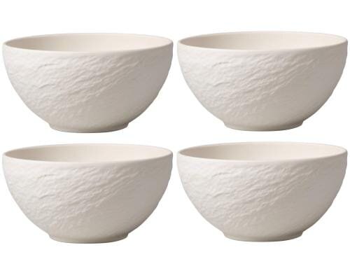 Villeroy & Boch Manufacture Rock Bol weiss 4er Set, 14x14x7cm