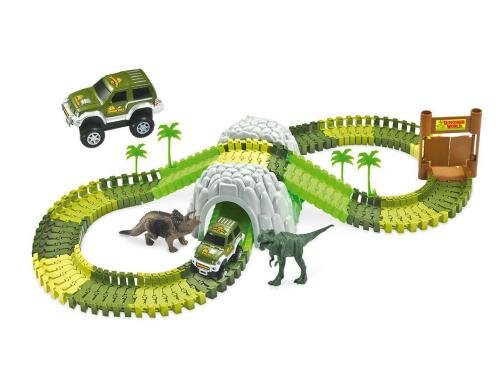 Amewi Magic Traxx Bahn Dino-Park 109 Teile, mit Tunnel