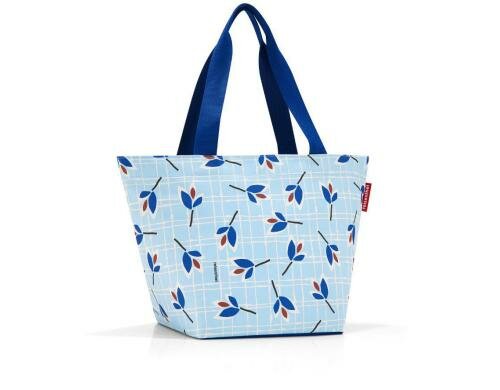 Reisenthel Einkaufstasche Shopper M 15 l leaves blue, 51 x 30.5 x 26 cm