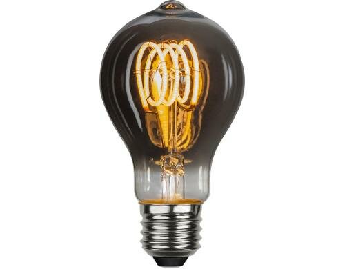 LED Spiral Filament TA60 E27 3.7W 70lm, dimmbar, 2100K, Smoked Glass