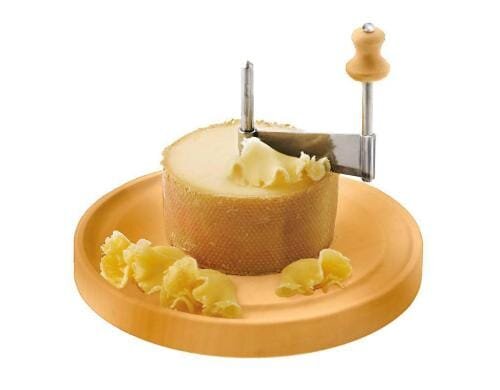 Paderno Käsereibe drehbar 22cm D: 22cm, H: 16cm mit Holzboden