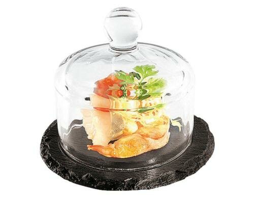 Paderno Platte mit Haube 10.5cm Schiefer DxH: 10.5x8cm