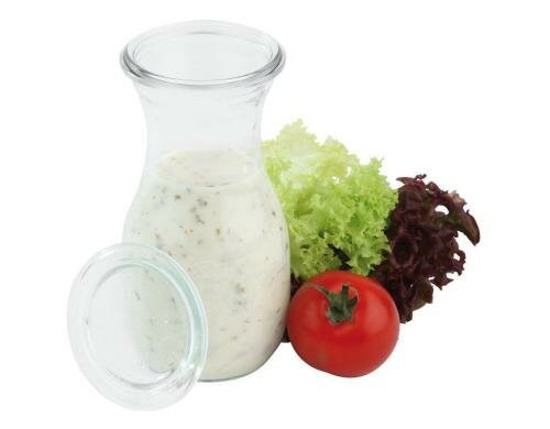 Paderno Einmachflasche 250ml 6er Set DxH: 6.5x14.5cm, Vol: 20ml, Glas mit Deckel