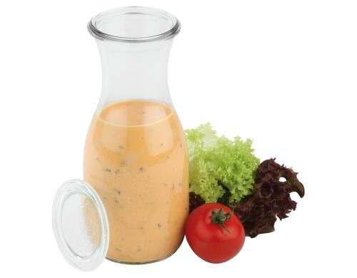 Paderno Einmachflasche 500ml 6er Set DxH: 6.5x19cm, Vol: 500ml, Glas mit Deckel