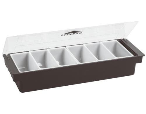 Paderno Beilagenbuffet ABS 49x15cm 6 Behälter, LxBxH: 49x15x9cm