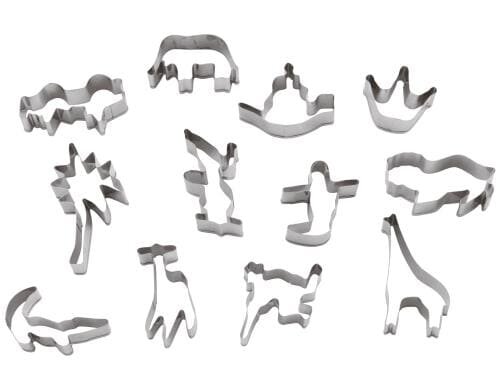 Paderno Ausstechformset 10teilig Zoo D: 15cm, H: 2cm, Edelstahl