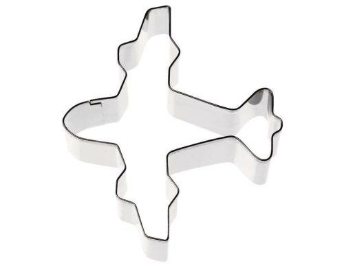 Paderno Aussstechform Flugzeug 9.3x8.6cm Höhe: 3cm, LxB: 9.3x8.6cm Edelstahl