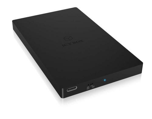 ICY BOX ext. 2.5 Gehäuse IB-248WP-C31 schwarz, USB3 Type-C SATA SSD, Schreibsch.