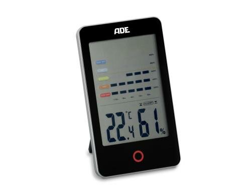 ADE Hygrometer WS1701 schwarz Mit Schimmelalarm