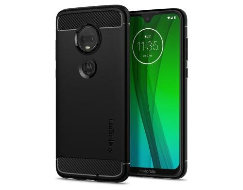 Spigen Rugged Armor matt schwarz für Motorola Moto G7 Plus