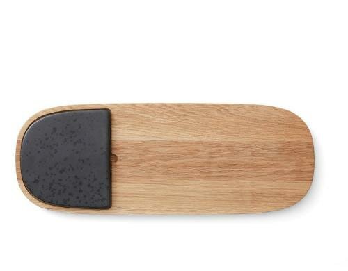 Bitz Servierplatte 51x19cm schwarz 1 Stück Holz