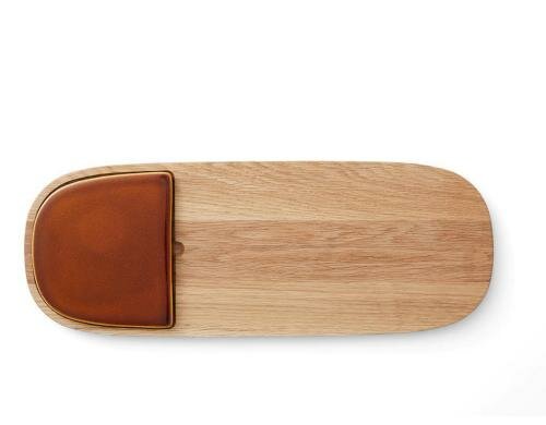 Bitz Servierplatte 51x19cm amber 1 Stück Holz