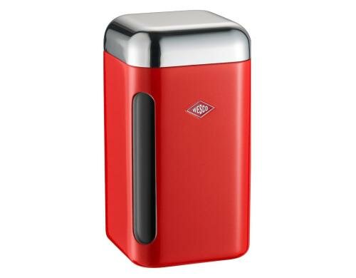 Wesco Vorratsdose Window 1.65l Rot HxLxB: 19.5x11x11cm, Acryl