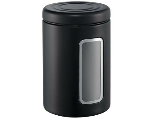 Wesco Vorratsdose Classic Line 2l Schwarz matt, HxL: 18.9x12.5cm, Stahlblech pulv