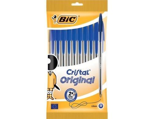 Bic Cristal Original Kugelschreiber blau, Pc à 10 Stk