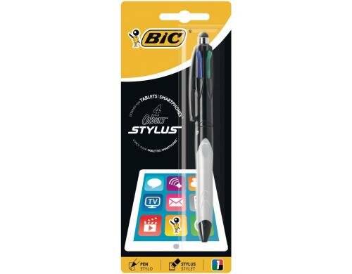 Bic 4 Colours Stylus Kugelschreiber blau, rot, grün,schwarz