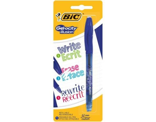 Bic Gel-ocity illusion Gel-Roller blau