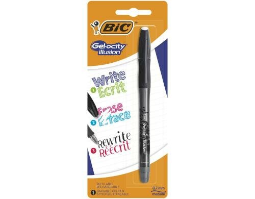 Bic Gel-ocity illusion Gel-Roller schwarz