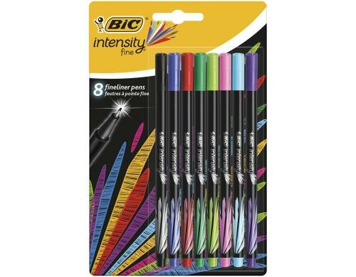 Bic Intensity Fine Feinschreiber assortiert, Pc à 8 Stück