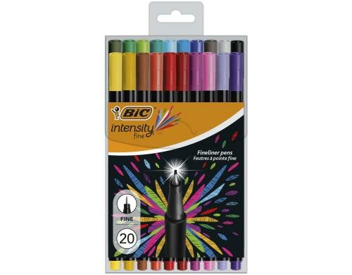 Bic Intensity Fine Feinschreiber assortiert, Pc à 20 Stück