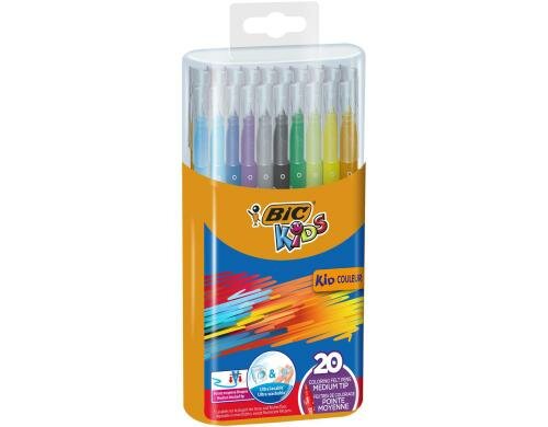 Bic Kids Couleurs Filzstifte assortiert, 20 Stück