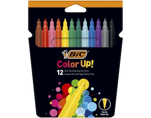 Bic Color Up Filzstifte assortiert, 12 Stück
