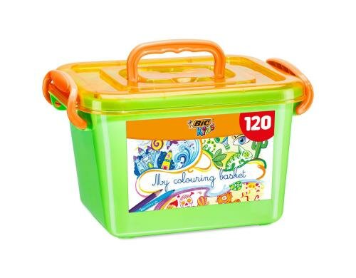 Bic Kids Malkiste 60 Buntstifte, 60 Fasermaler Kid