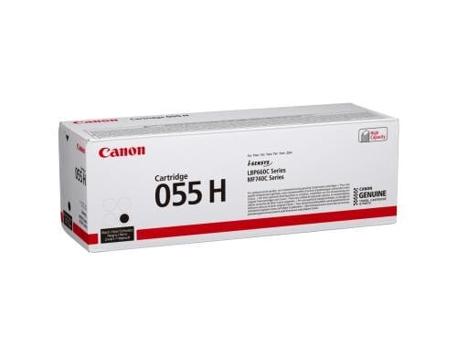 Canon Toner 055 H BK, 3020C002 7600 Seiten, zu LBP664/663, MF746/744/742