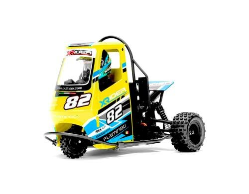X-Rider Flamingo yellow RTR, brushed, 1:8