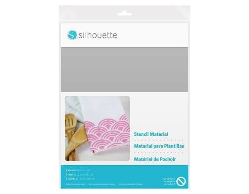 Silhouette Schablonenmaterial nicht klebend 6 Blatt, 21.5 x 28 cm
