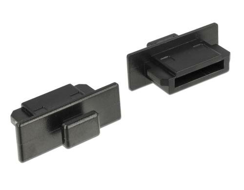 Delock Blindstecker für eSATA Ports Staubschutz, 10er Pack, mit Griff, schwarz