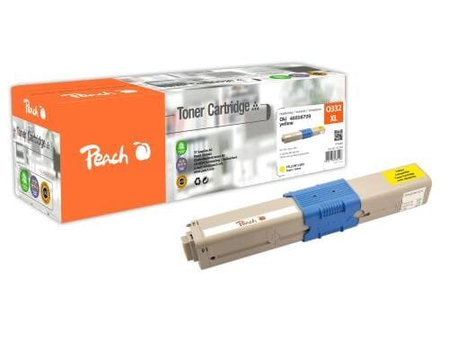 Peach Toner OKI 46508709 yellow 3000 Seiten, zu C332/MC363