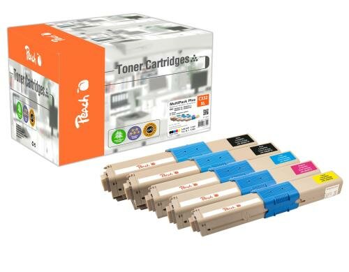 Peach Toner OKI C332XL-S MultiPack Plus 2xbk, c, m, y, zu C332/MC363