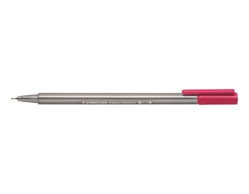 STAEDTLER 334Fineliner triplus bordeauxrot superfeine,metallgefasste Spitze,ca.0,3mm