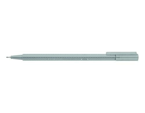STAEDTLER 338 Broadliner triplus grau Rundspitze, 0,8 mm