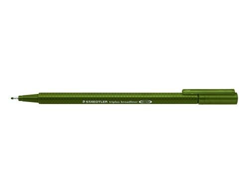 STAEDTLER 338 Broadliner triplus olivgrün Rundspitze, 0,8 mm