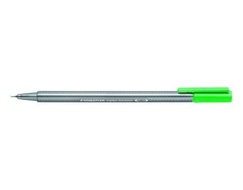 STAEDTLER 334 Fineliner triplus 0,3 Grüne superfeine,metallgefasste Spitze,ca.0,3mm