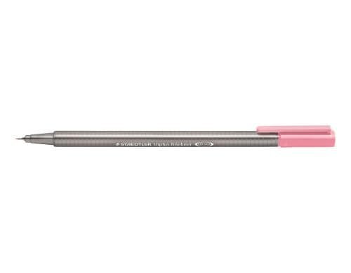 STAEDTLER 334 Fineliner triplus 0,3 Karmin superfeine,metallgefasste Spitze,ca.0,3mm