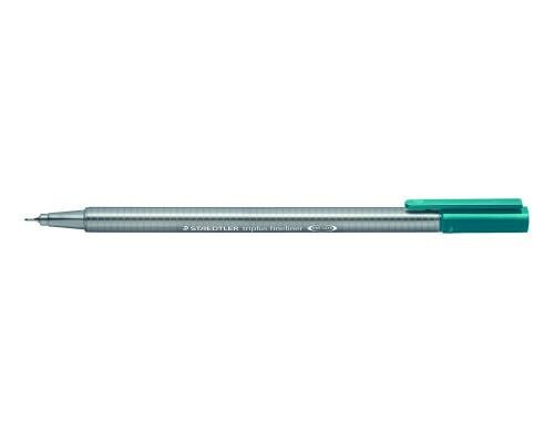 STAEDTLER 334 Fineliner triplus 0,3mm grün superfeine,metallgefasste Spitze,ca.0,3mm