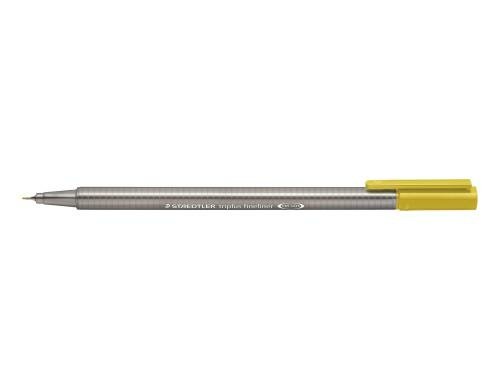 STAEDTLER 334 Fineliner triplus senfgelb superfeine,metallgefasste Spitze,ca.0,3mm