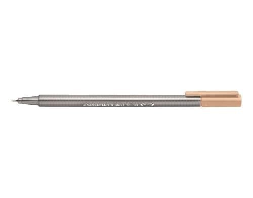 STAEDTLER 334 Fineliner triplus sand superfeine,metallgefasste Spitze,ca.0,3mm