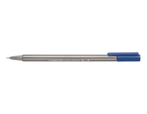 STAEDTLER 334 Fineliner 0,3 Delfterblau superfeine,metallgefasste Spitze,ca.0,3mm