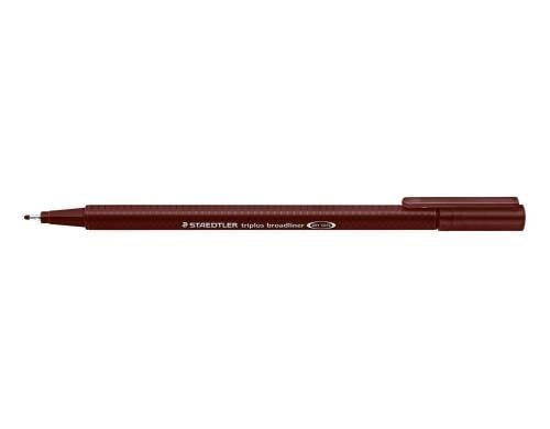 STAEDTLER  338 Broadliner triplus braun Rundspitze, 0,8 mm