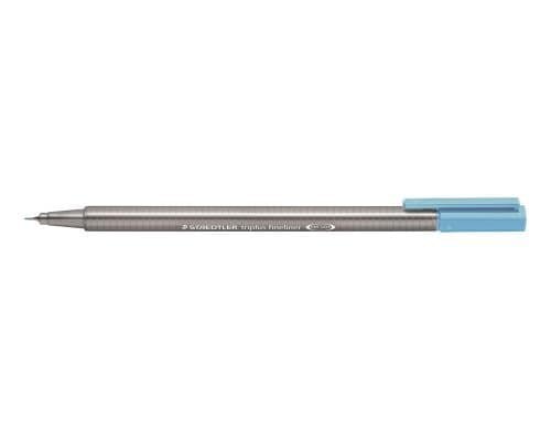 STAEDTLER 334 Fineliner triplus aqua.bl superfeine,metallgefasste Spitze,ca.0,3mm
