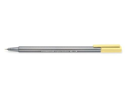 STAEDTLER 334 Fineliner triplus vanille superfeine,metallgefasste Spitze,ca.0,3mm