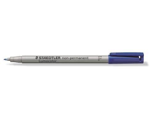 STAEDTLER 316 Folienstift Lumocolor F blau nonpermanent,S-Spitze, ca. 0.6 mm, blau